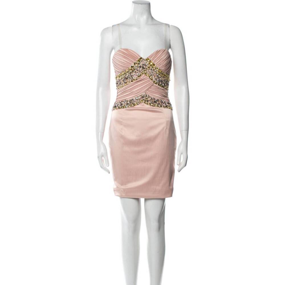 NEW JULIAN JOYCE strapless mini dress in pink